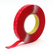 3M 4910 F Cinta adhesiva doble cara espuma acrílica VHB especial para materiales transparentes - Blister Short Roll 19 mm x 11 m