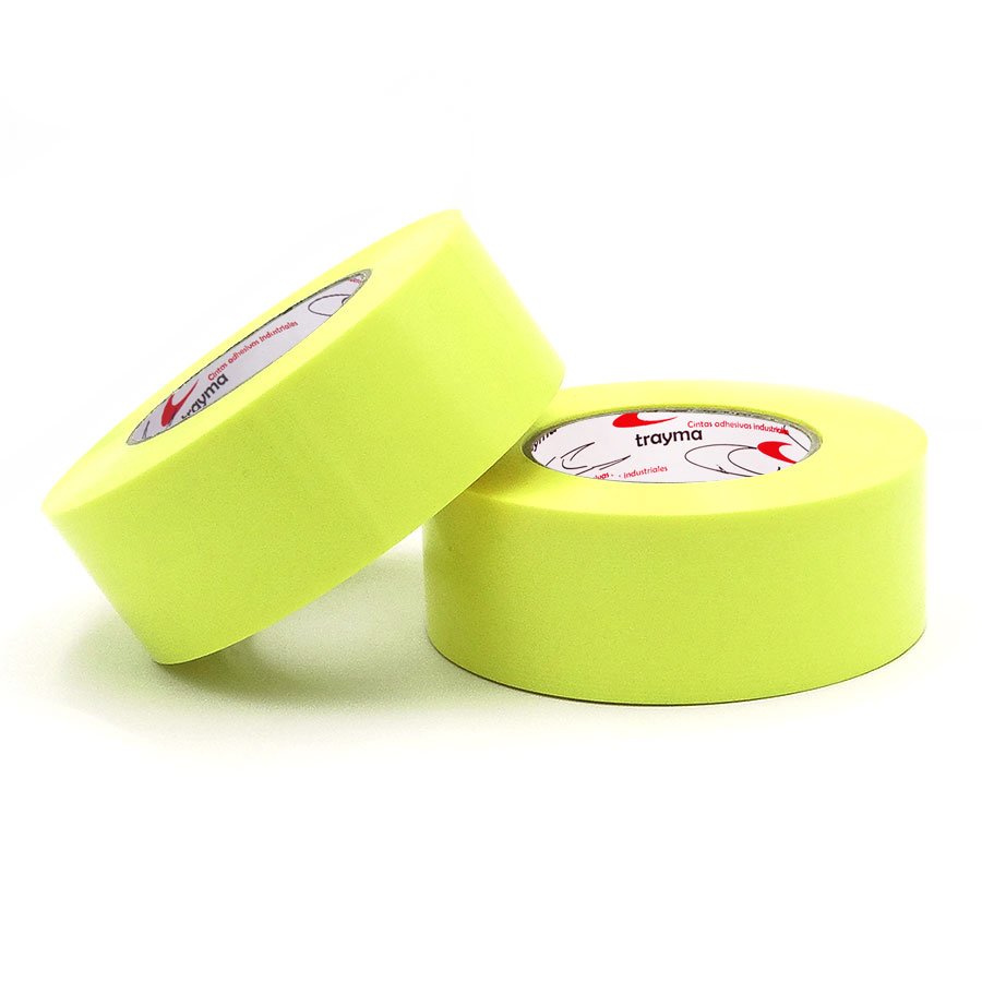 TYM 1221 Cinta de Strapping / Fleje Amarillo Adhesivo RETIRADA SIN RESIDUOS 15, 25 y 50 mm x 66 m