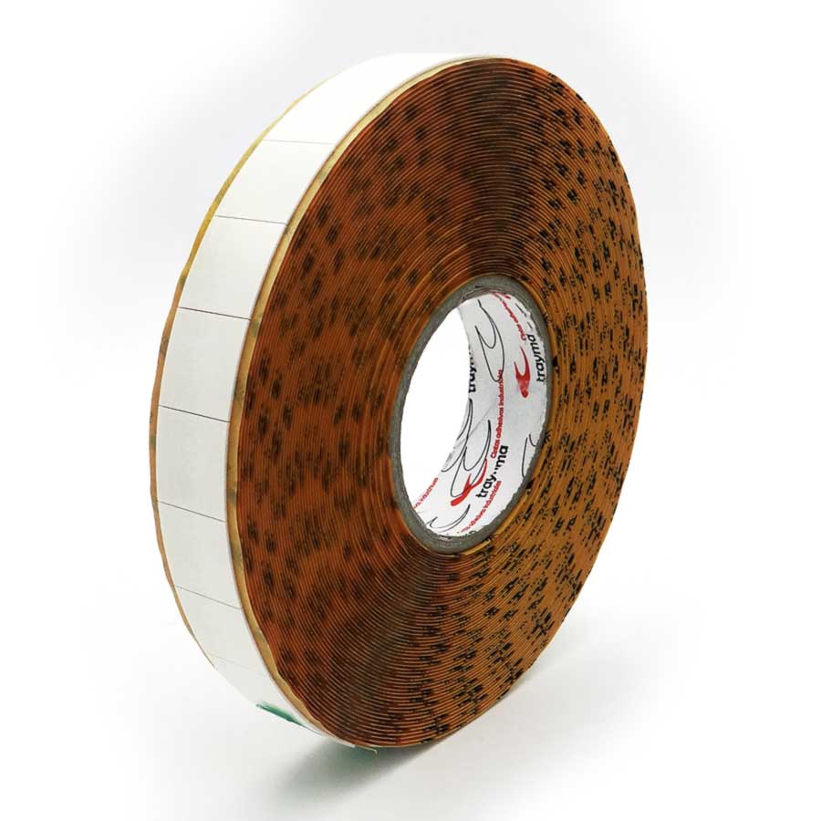 TYM 82659 Tacos adhesivos troquelados de espuma doble cara REMOVIBLE en 1,2 mm