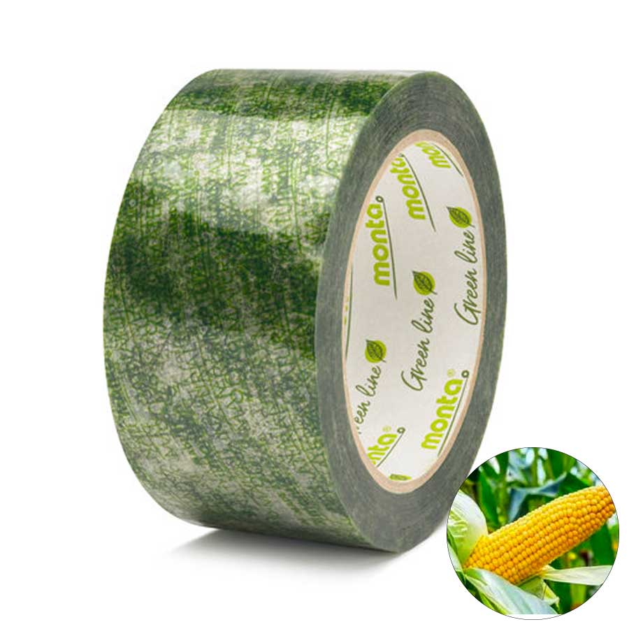 Monta Biopack® 860 LG - Cinta Adhesiva BIODEGRADABLE - COMPOSTABLE - Ecológica 50 mm x 80 m