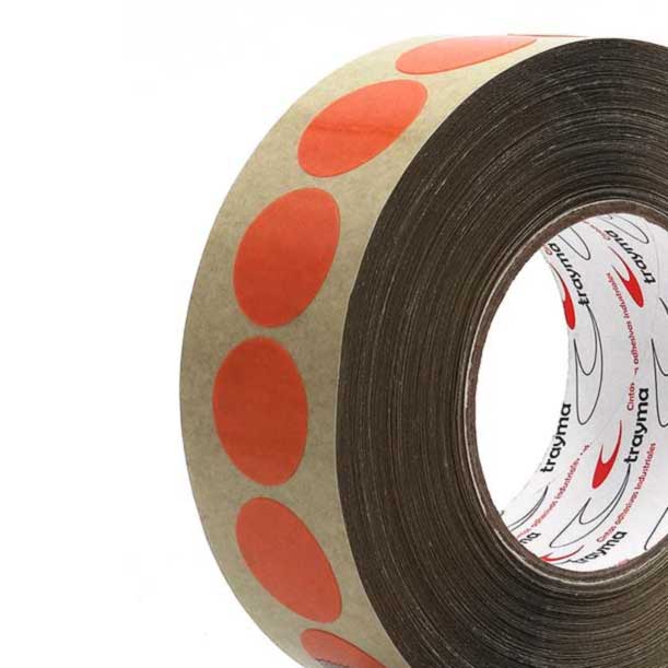 TYM 82506 Círculos Adhesivos Troquelados de Doble Cara Resistente TEMPERATURA - Transparentes 30 mm diámetro
