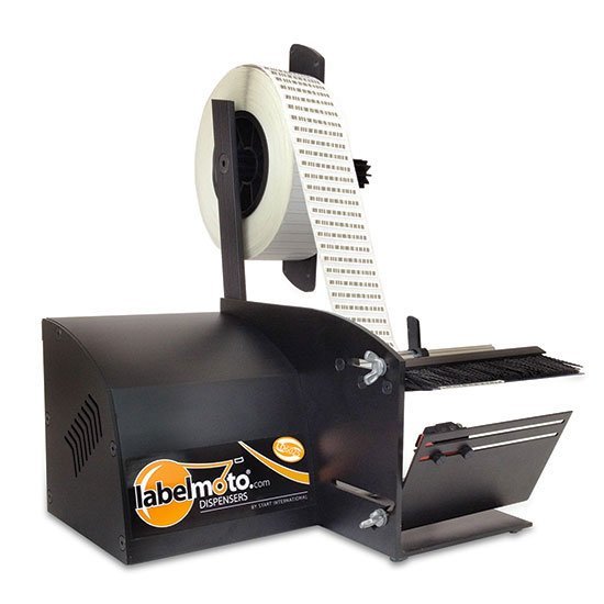 LabelMoto® LD6025 Dispensador automático de etiquetas CÓDIGOS DE BARRAS Y PEQ. LONGITUD