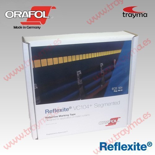 ORALITE® VC 104+ SEG LONAS Cinta adhesiva reflectante FRACCIONADA para TOLDOS de camiones y REMOLQUES