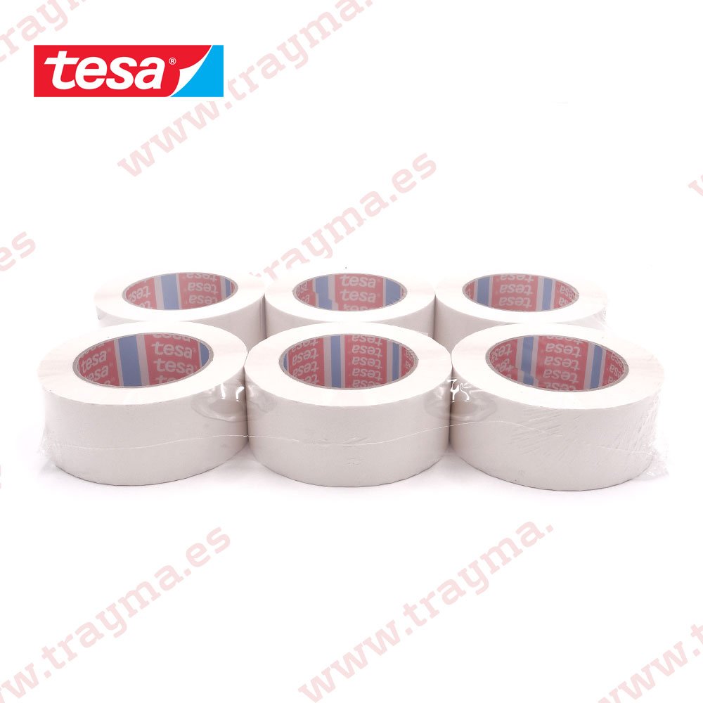 tesa 4089 Precinto adhesivo de polipropileno 28 micras y adhesivo de caucho natural solvente 50 mm x 66 m