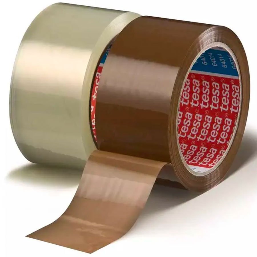 tesa 4024 Cinta adhesiva de poliolefina y adhesivo acrílico base agua con alto tack, 50 mm x 66 m