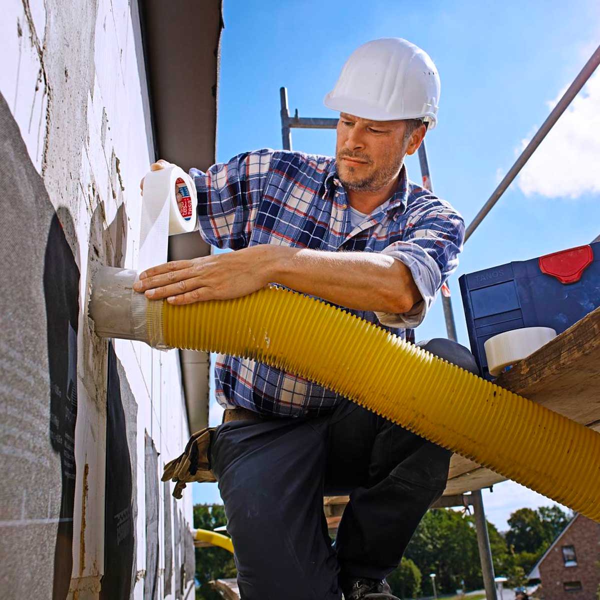 tesa 4665 Cinta Americana Transparente para Reparaciones en Exteriores
