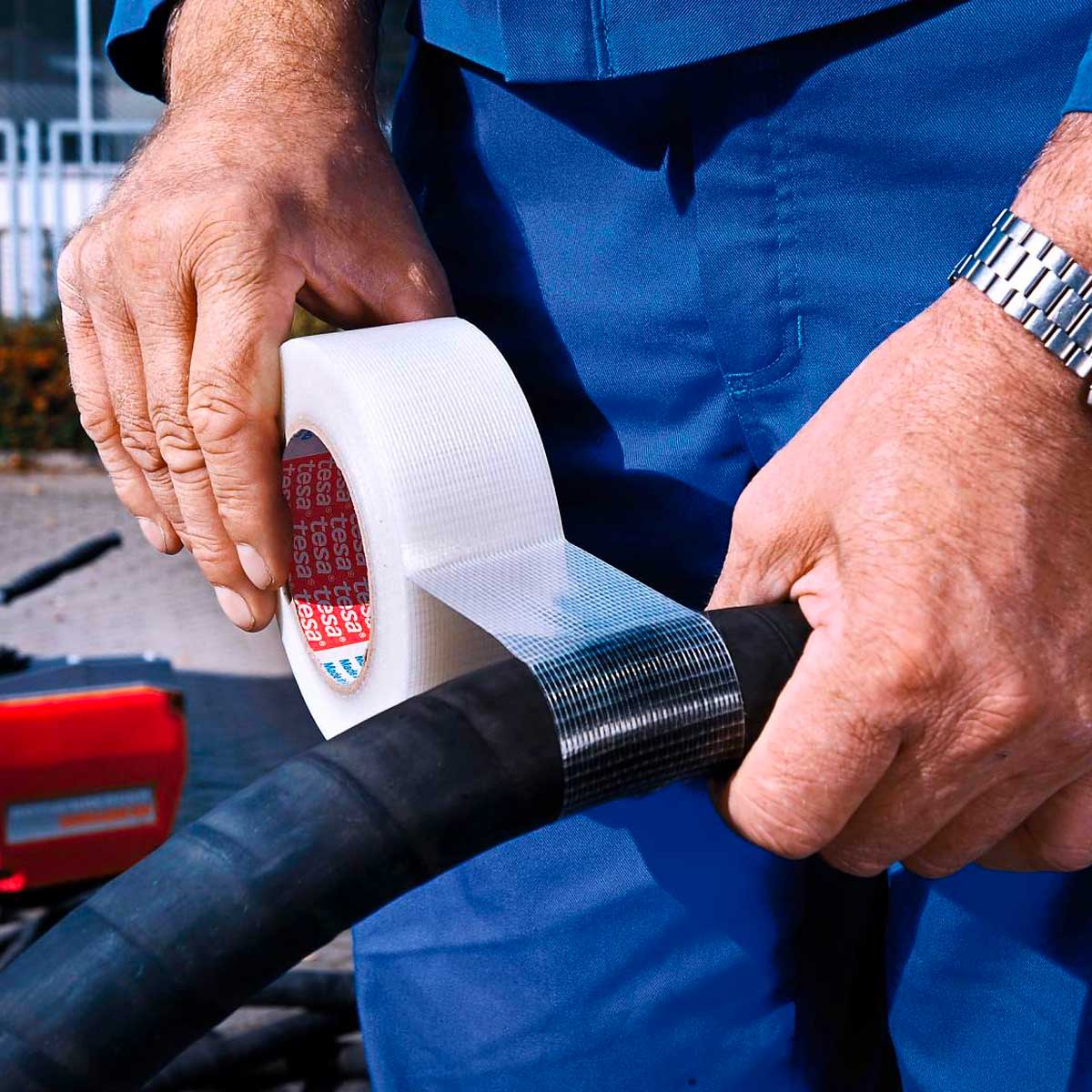 tesa 4665 Cinta Americana Transparente para Reparaciones en Exteriores