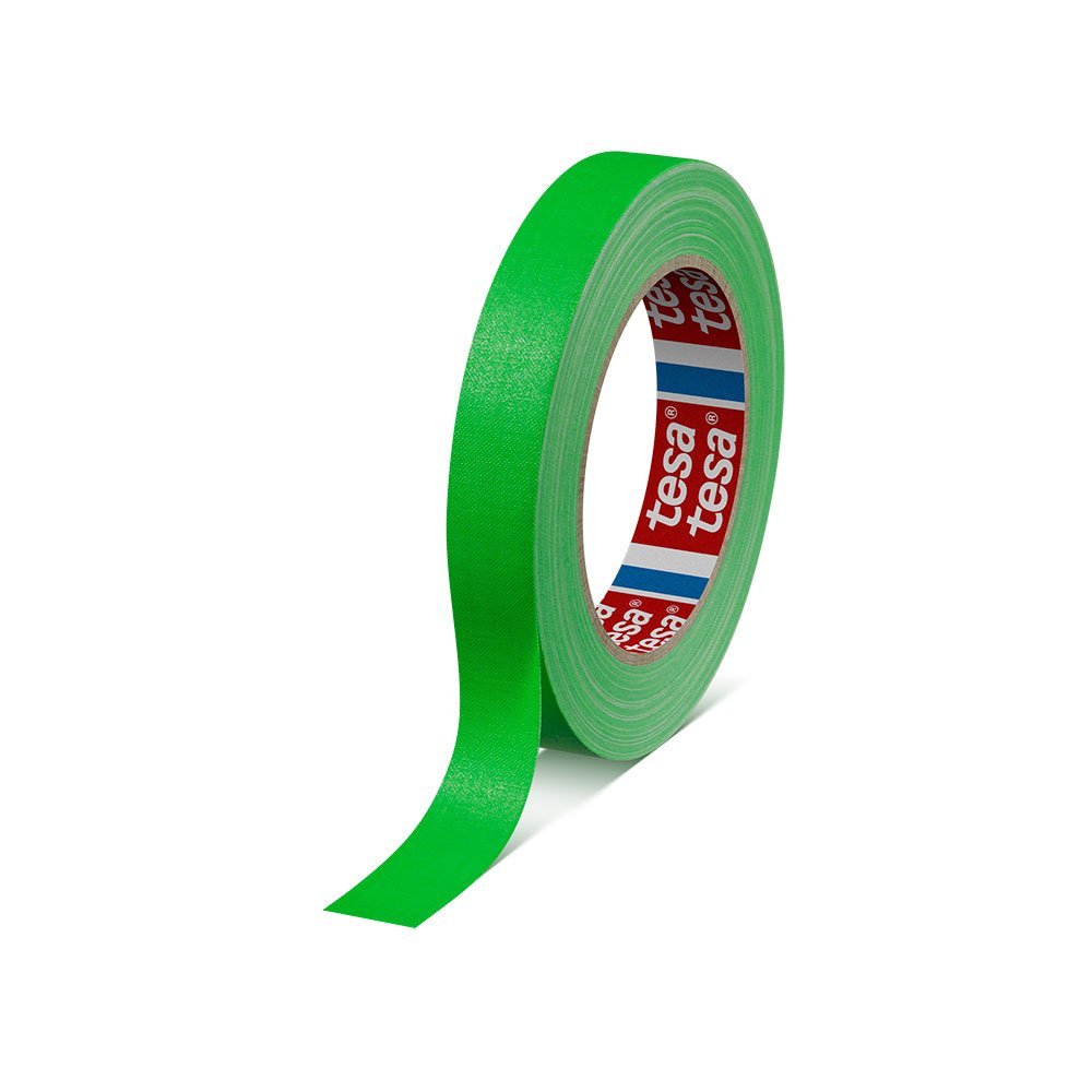 tesa 4671 Cinta adhesiva de tejido de colores fluorescentes - Especial Espectáculos - trama 120 hilos - Retirada sin residuos
