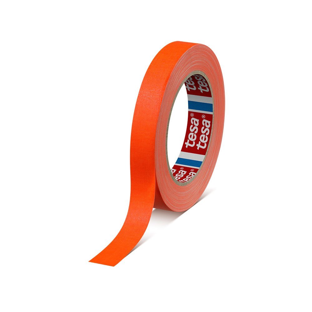 tesa 4671 Cinta adhesiva de tejido de colores fluorescentes - Especial Espectáculos - trama 120 hilos - Retirada sin residuos