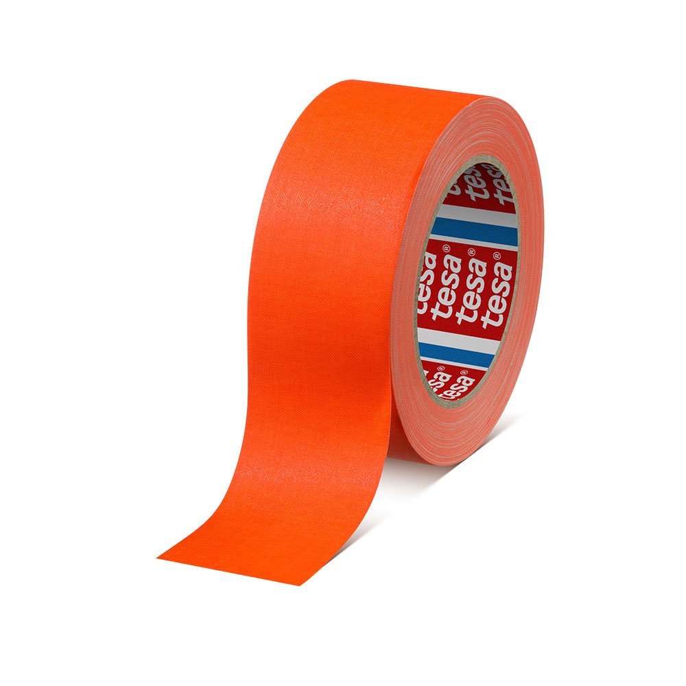 tesa 4671 Cinta adhesiva de tejido de colores fluorescentes - Especial Espectáculos - trama 120 hilos - Retirada sin residuos