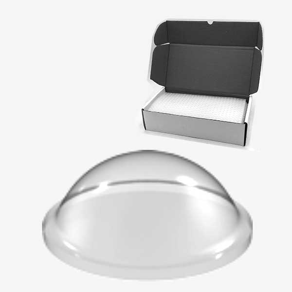 TYM TF24 TOP FIX - Tope Adhesivo de Protección Hemiesférico Transparente 9,5 mm de diámetro x 3,8 mm de altura