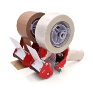 Scelleuse renforcée pour la fermeture de cartons avec des rubans adhésifs renforcés de filaments en fibre de verre